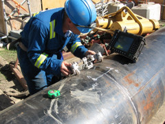 Ultrasonic Pipeline Test